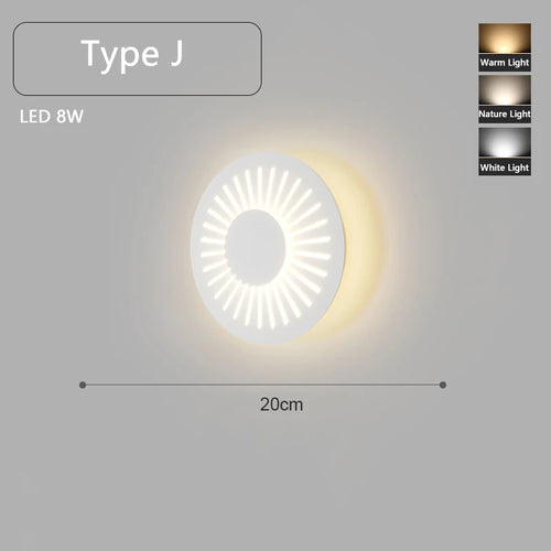 applique murale led minimaliste montée en surface - vue 13 sur 16