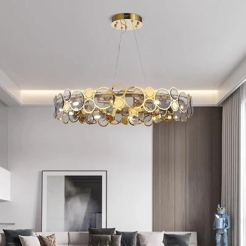 lustre moderne led de luxe pour éclairage intérieur - vue 2 sur 16