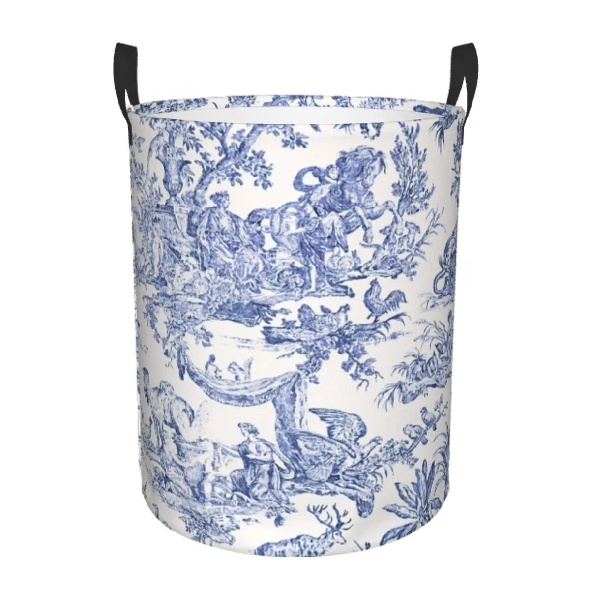 panier à linge pliable personnalisé classique en toile de jouy pour jouets - vue 16 sur 29