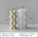 moule silicone bougie aromatique cylindrique pour résine et plâtre