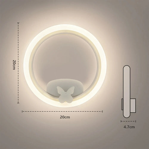 Applique murale moderne led acrylique salon intérieur chambre décoration - vue 9 sur 12