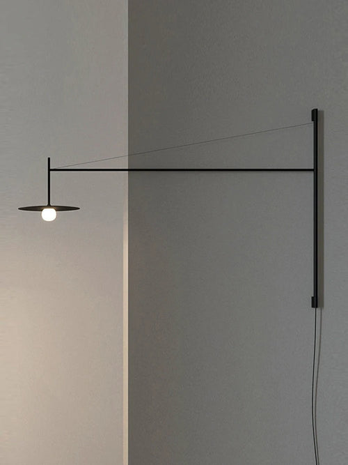 Applique murale industrielle minimaliste à bras oscillant - vue 9 sur 11