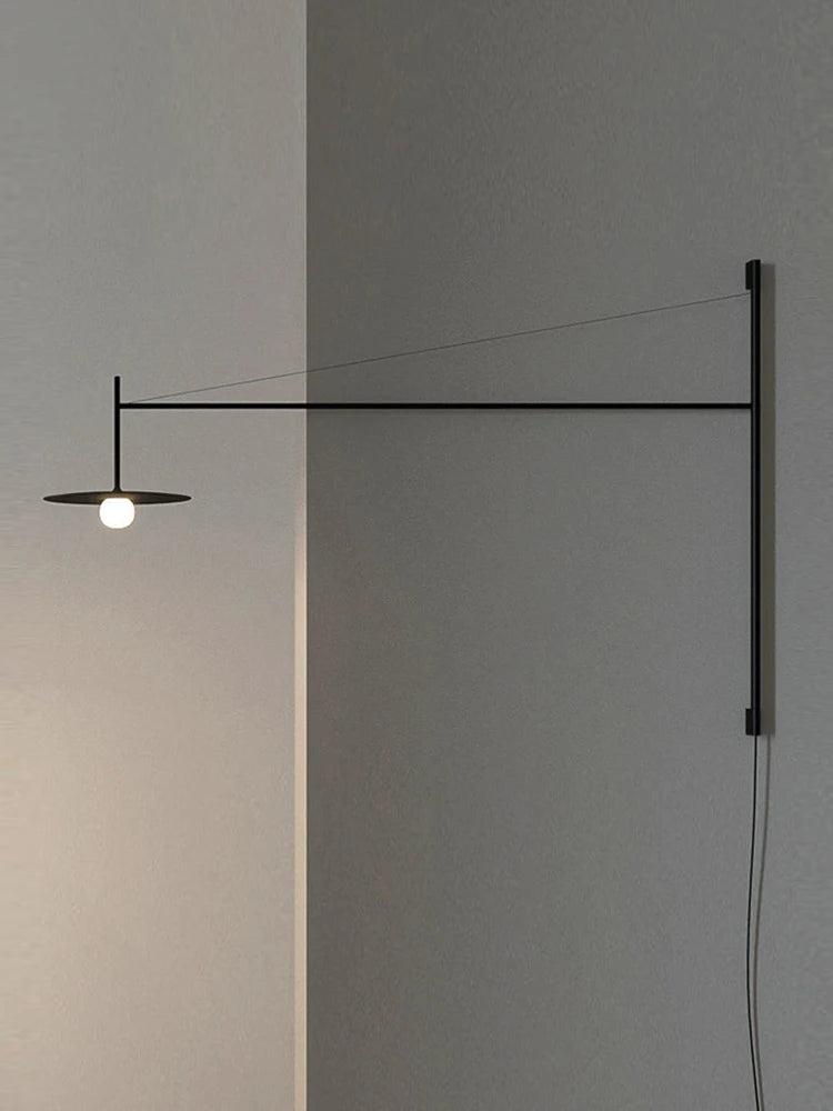 Applique murale industrielle minimaliste à bras oscillant - vue 9 sur 11
