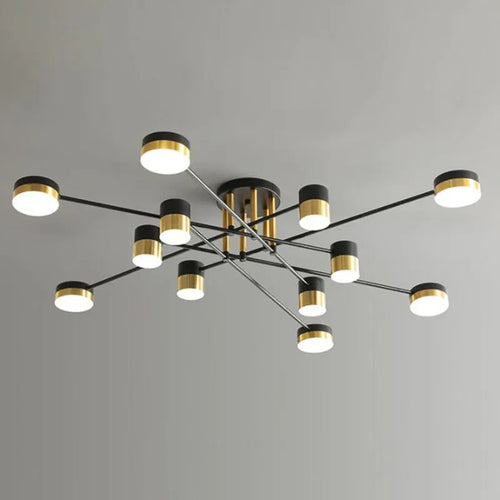 lustre à led design nordique moderne pour intérieur - vue 2 sur 11
