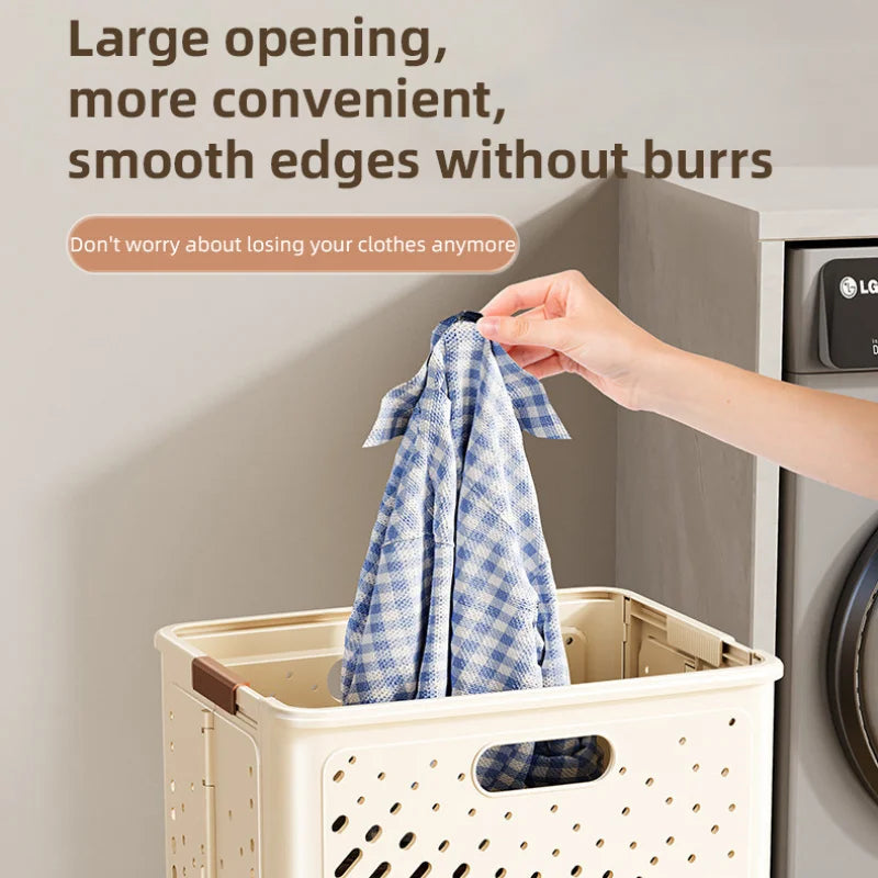 panier à linge pliable avec roulettes grande capacité multifonctionnel - vue 5 sur 14
