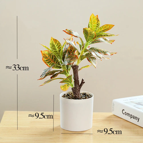 plante artificielle en pot bambou monstera pour décor bureau et maison - vue 4 sur 14