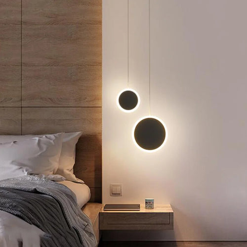 suspension en forme de lune double tête pour décoration intérieure - vue 5 sur 9