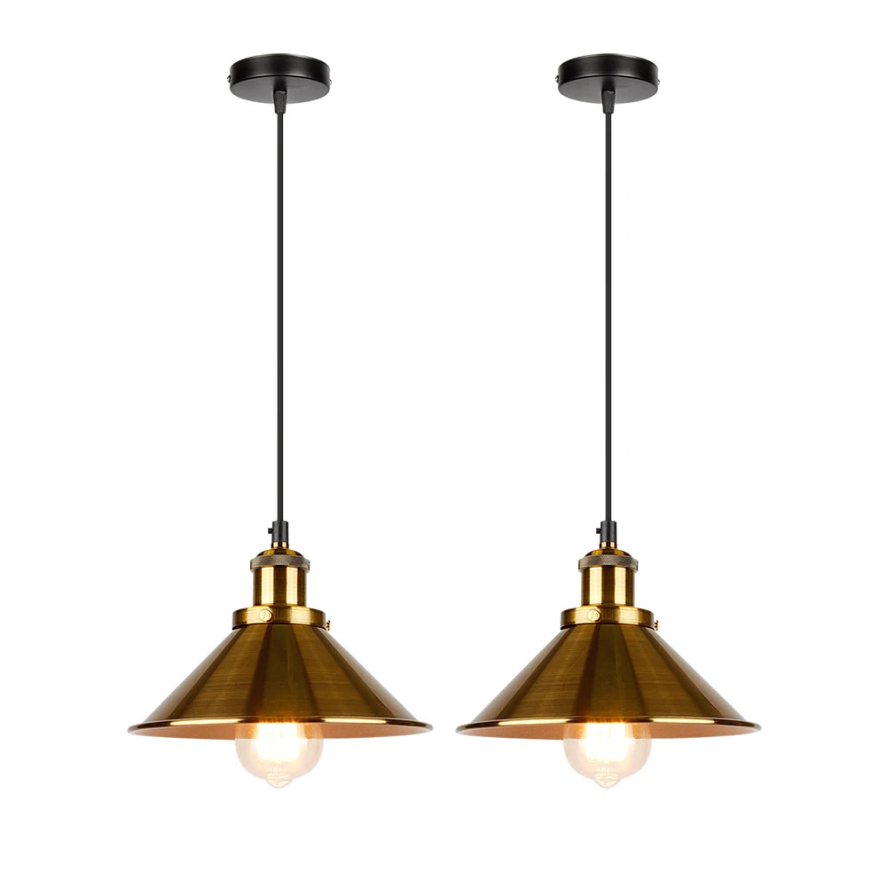 lustre industriel rétro à trois têtes suspendues pour maison - vue 11 sur 16