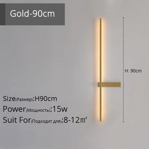 applique murale led minimaliste en aluminium pour éclairage intérieur - vue 14 sur 18