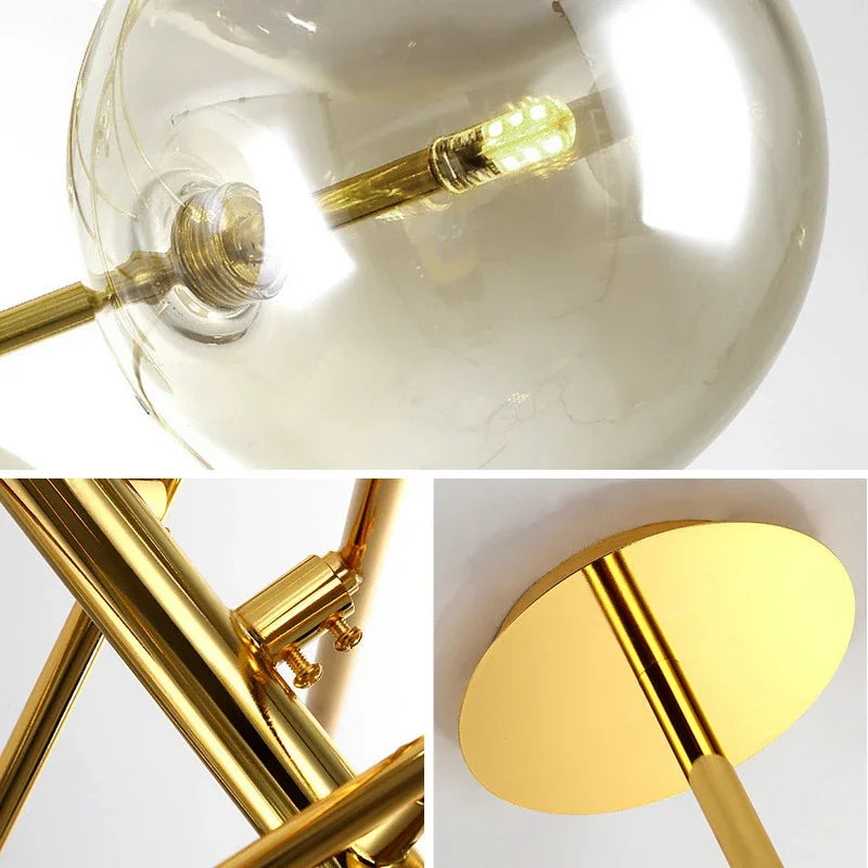 suspension en verre moderne pour décoration créative et élégante - vue 6 sur 9
