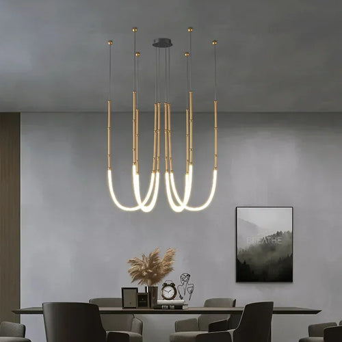 suspension led moderne pour décoration intérieure élégante et stylée - vue 2 sur 12
