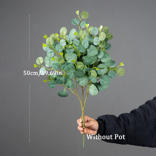 plantes d'eucalyptus artificielles pour décoration intérieure et extérieure - vue 8 sur 9
