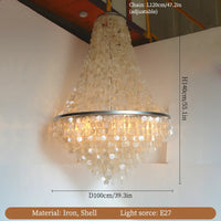 lustre moderne à LED pour décoration intérieure élégante