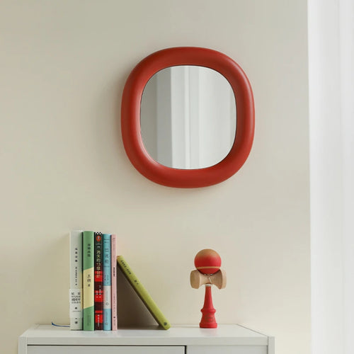 miroirs décoratifs ronds mignons pour maquillage suspendus à la main - vue 5 sur 8