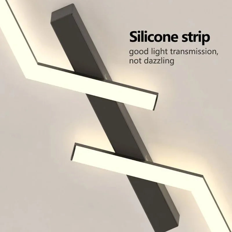 plafonnier led ligne moderne pour salon étude éclairage - vue 6 sur 12