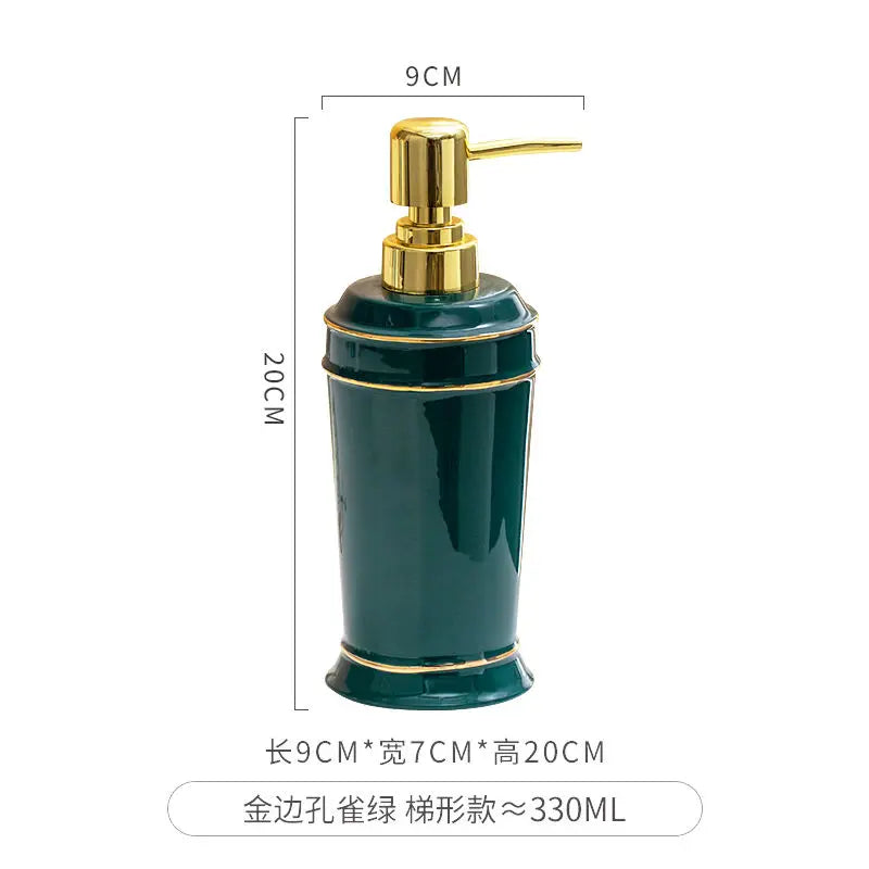 distributeur de savon céramique pour gel douche et désinfectant - vue 13 sur 30