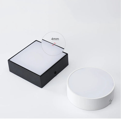 1PCS Black Light White Light Surface Mount LED Panel Bulb Round Square 16w 24w 30w LED Ceiling Light Down Light AC110v-220V - vue 2 sur 5