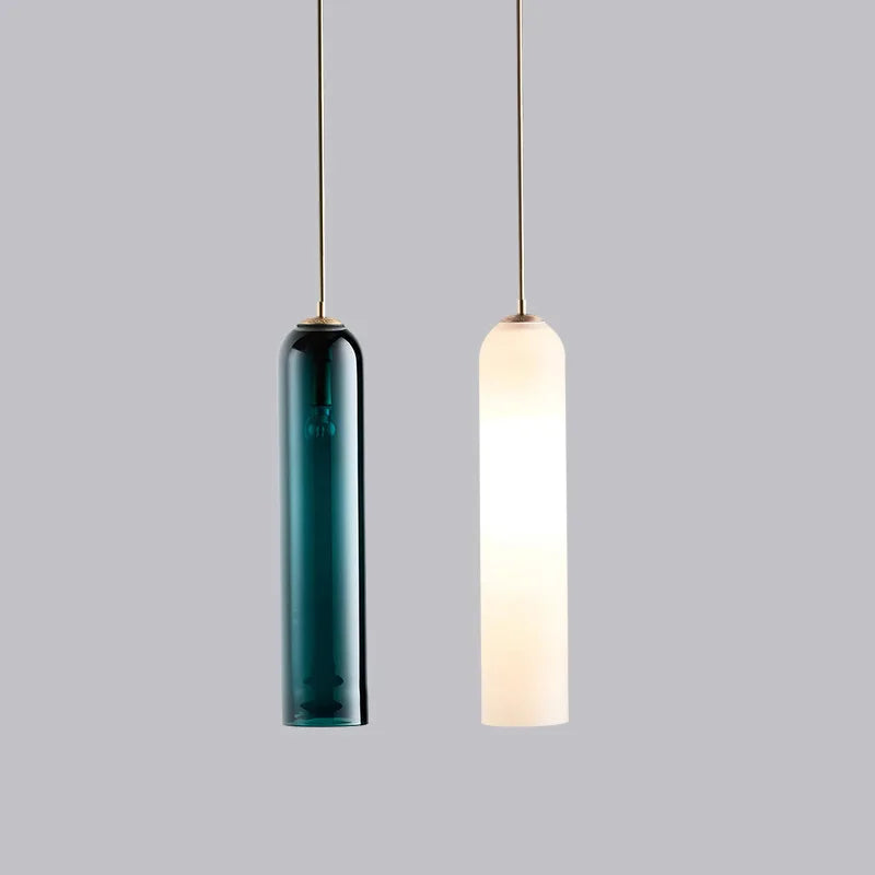 Suspension LED moderne en verre gris - vue 4 sur 12