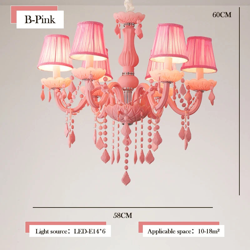 lustre en cristal pour une chambre de petite fille - vue 11 sur 12