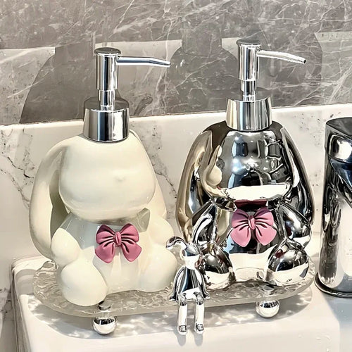 distributeur de savon liquide et désinfectant mignon à pression - vue 6 sur 11