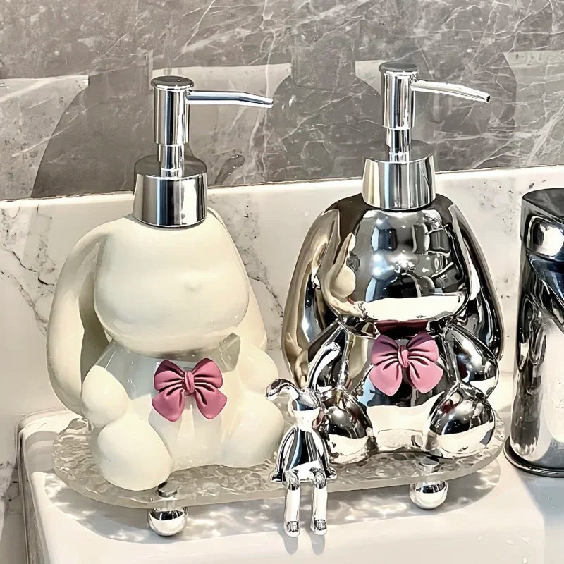 distributeur de savon liquide et désinfectant mignon à pression - vue 5 sur 11