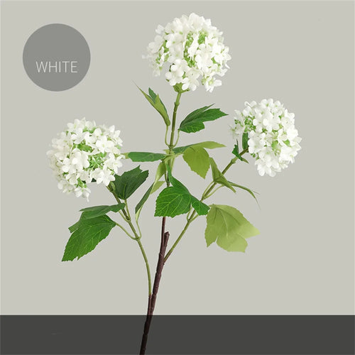 bouquet d'hortensias artificiels en soie pour décoration de mariage - vue 11 sur 13