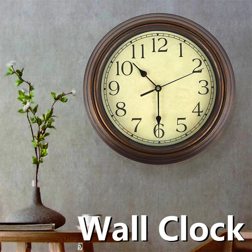 horloge murale rétro silencieuse pour décoration intérieure élégante - vue 2 sur 3
