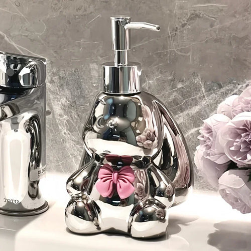 distributeur de savon liquide et désinfectant mignon à pression - vue 3 sur 11
