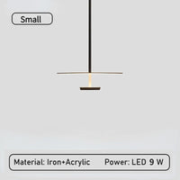 lustre led annulaire minimaliste suspendu