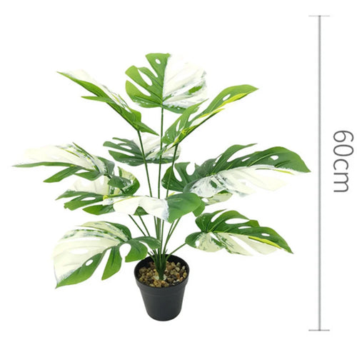 plantes artificielles grandes feuilles décoratives pour intérieur et bureau - vue 17 sur 24
