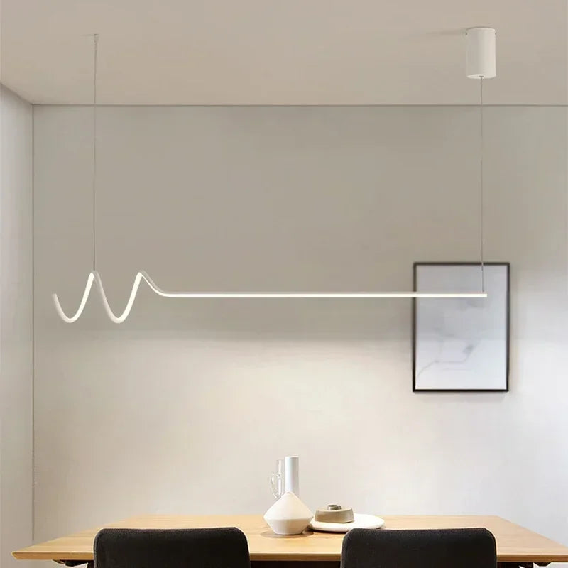suspension LED design moderne idéale pour hôtels - vue 4 sur 10