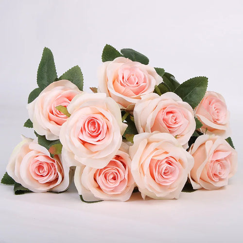 bouquet de roses artificielles pour mariage et décoration intérieure - vue 10 sur 27