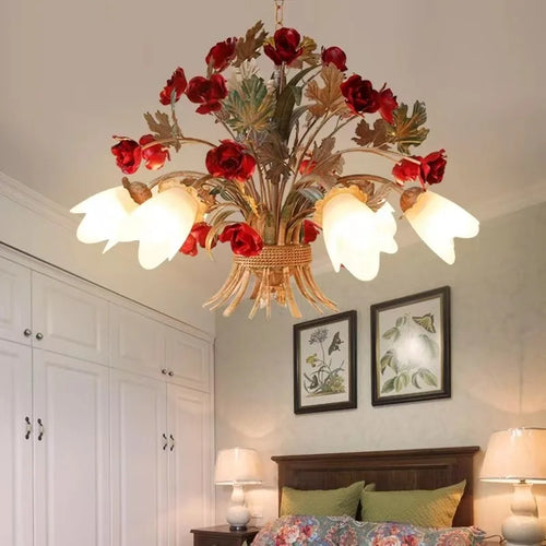lustre en verre rétro américain pour décoration intérieure élégante - vue 3 sur 10