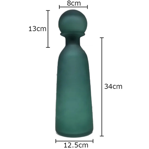 vase en verre dépoli pour fleurs artificielles décoration moderne - vue 22 sur 21