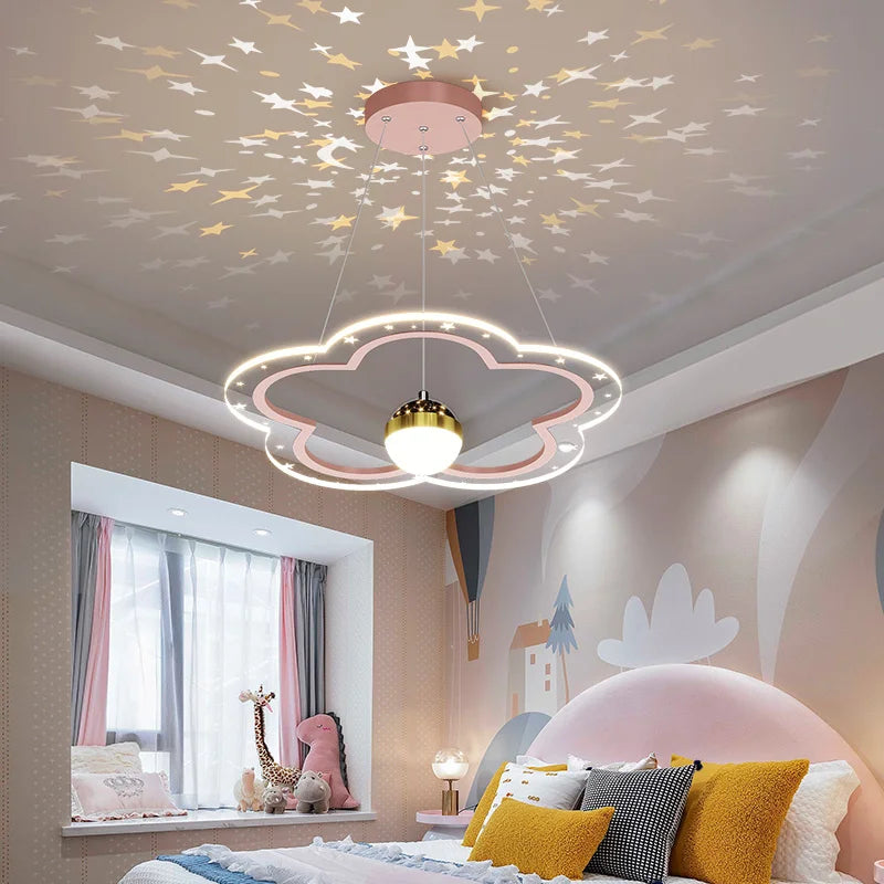 lustre moderne en forme d'étoile pour chambre d'enfant décorative - vue 5 sur 18