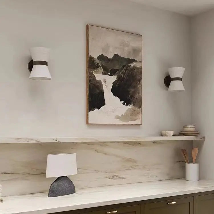 applique murale en tissu lumière ambiance japonaise pour lecture - vue 5 sur 6