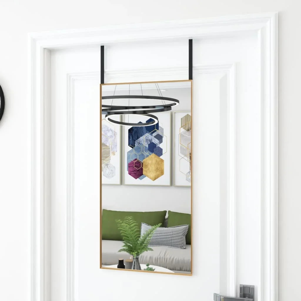miroir de porte décoratif en verre et aluminium - vue 5 sur 5