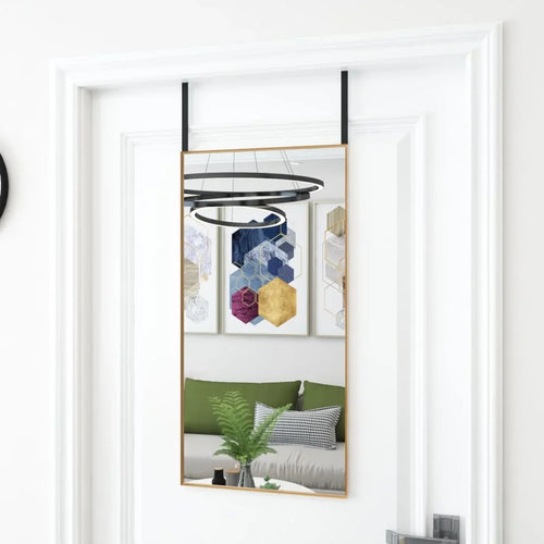 miroir de porte décoratif en verre et aluminium - vue 2 sur 5