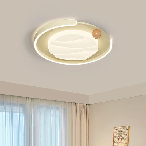 plafonnier led style français moderne télécommande éclairage intérieur chaud - vue 4 sur 12