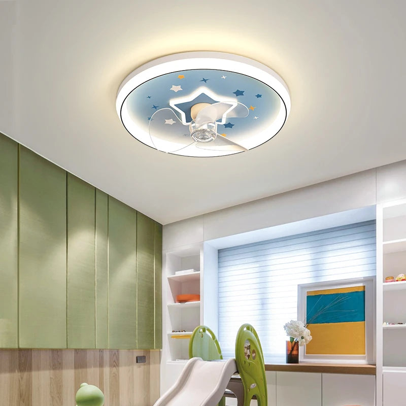 plafonnier led moderne avec ventilateur luminaire décoratif d'intérieur - vue 3 sur 7
