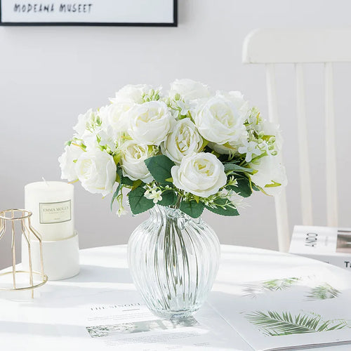 fleurs artificielles pour décoration mariage et scrapbooking - vue 5 sur 9