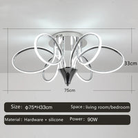 plafonnier led lumineux pour décoration intérieure moderne 2024