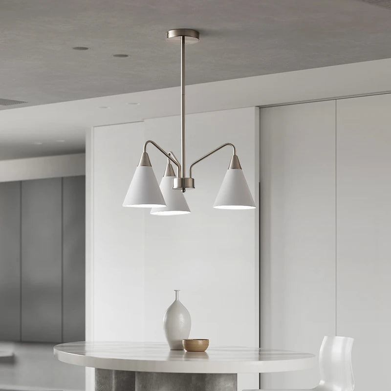 lustre rétro de style médiéval design minimaliste en fer - vue 4 sur 8