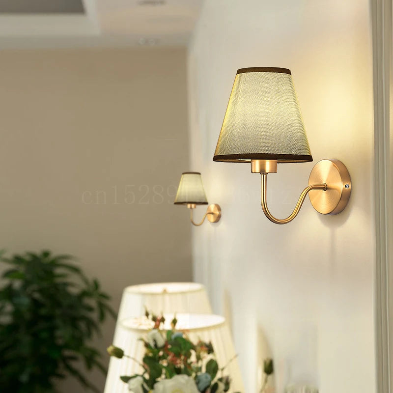 applique murale tissu led décoration intérieur éclairage - vue 4 sur 10