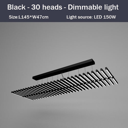 Lustre design LED en baguette lumineuse Bilbao - vue 10 sur 15