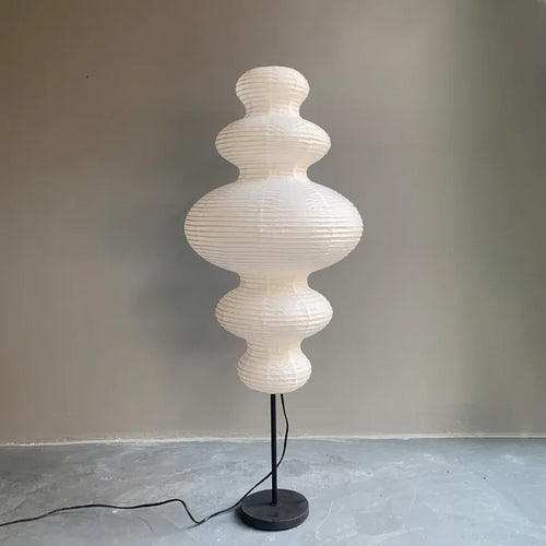 suspension loft japonaise en papier noguchi style nordique - vue 3 sur 6