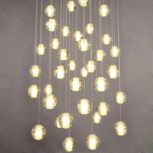 lustre en cristal moderne pour décoration intérieure suspendue - vue 4 sur 24