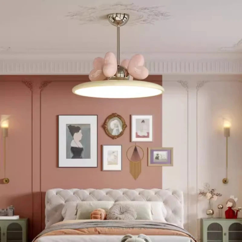 lustre romantique mignon pour chambre de princesse enfant - vue 2 sur 12