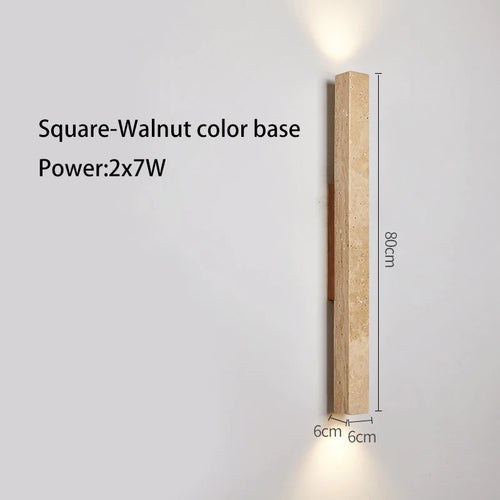 Applique murale longue Led en pierre - vue 15 sur 21