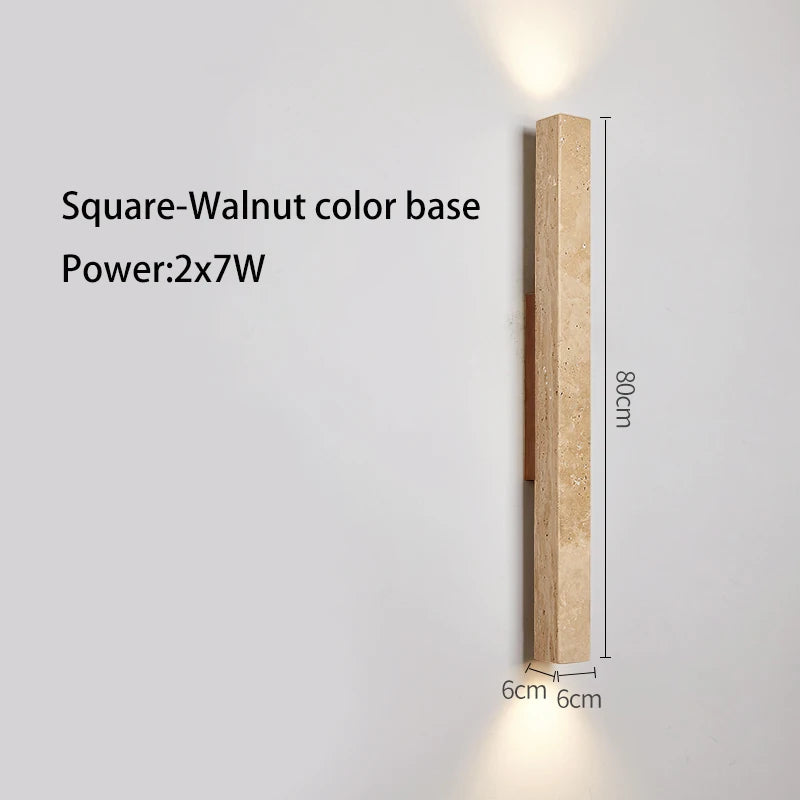 Applique murale longue Led en pierre - vue 14 sur 21